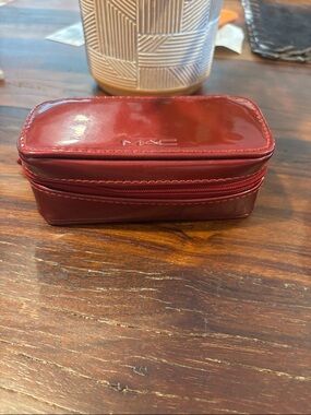 MAC Cosmetics Red Patent Travel Makeup Case